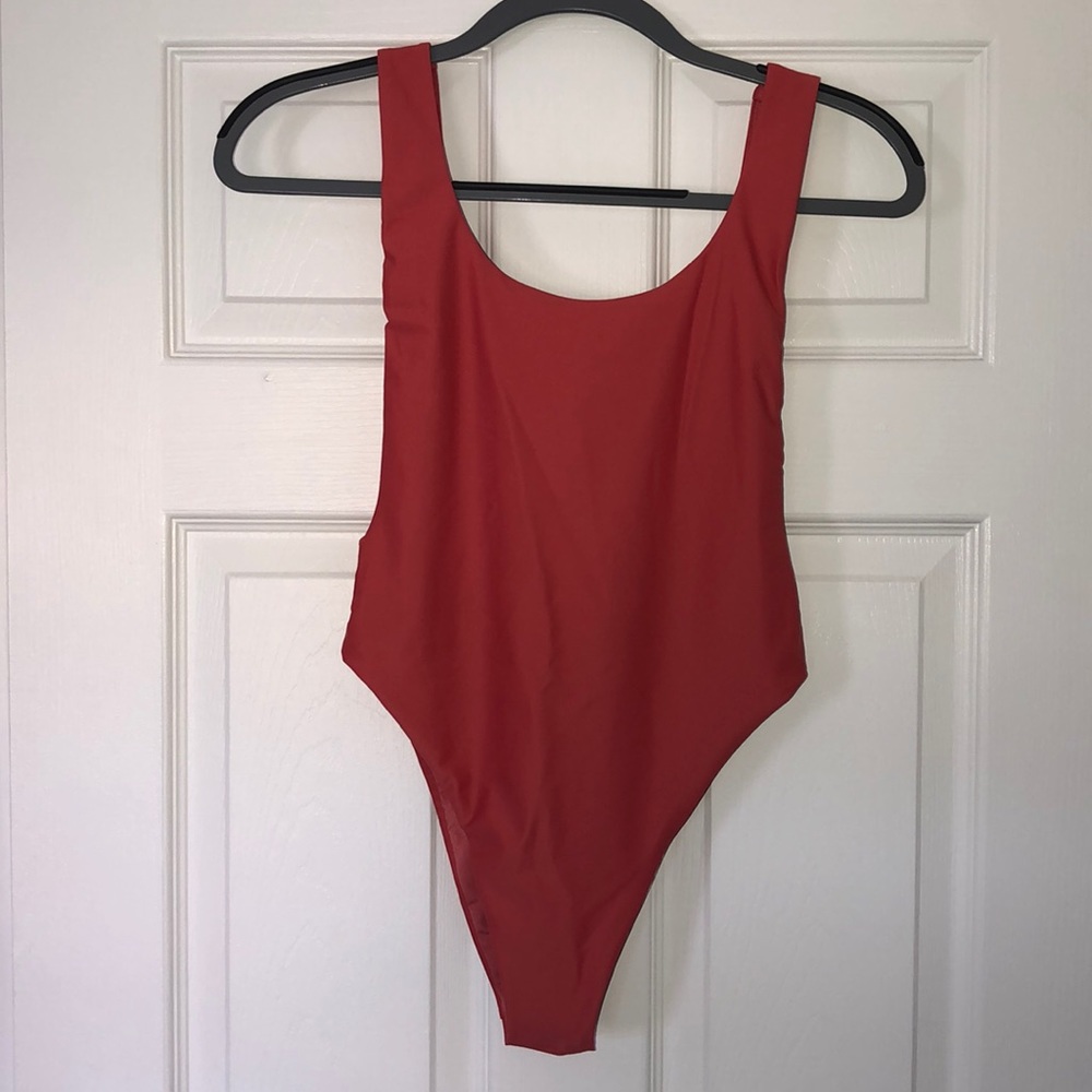 Aerie High Legged One Piece Swimsuit